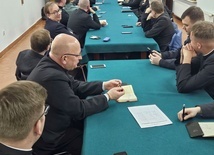 Spotkanie przewodników grup pielgrzymki w radomskiej kurii
