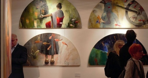 Wernisaż wystawy malarstwa Moniki Kamińskiej w Muzeum Diecezjalnym
