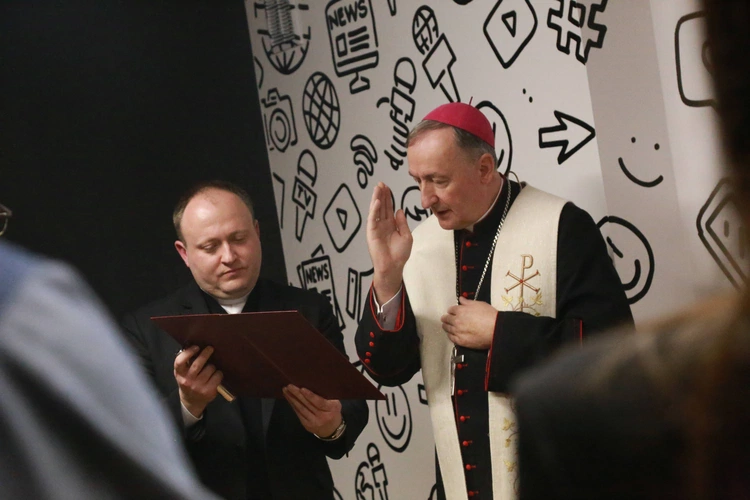 Poświęcenie studia Synaj.tv