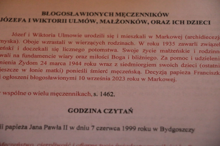 Płock. Ostatni dzień peregrynacji relikwii bł. rodziny Ulmów