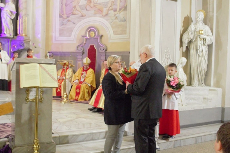 Wręczenie Krzyża "Pro Ecclesia et Pontifice" Hansowi Steinowi w Krzanowicach