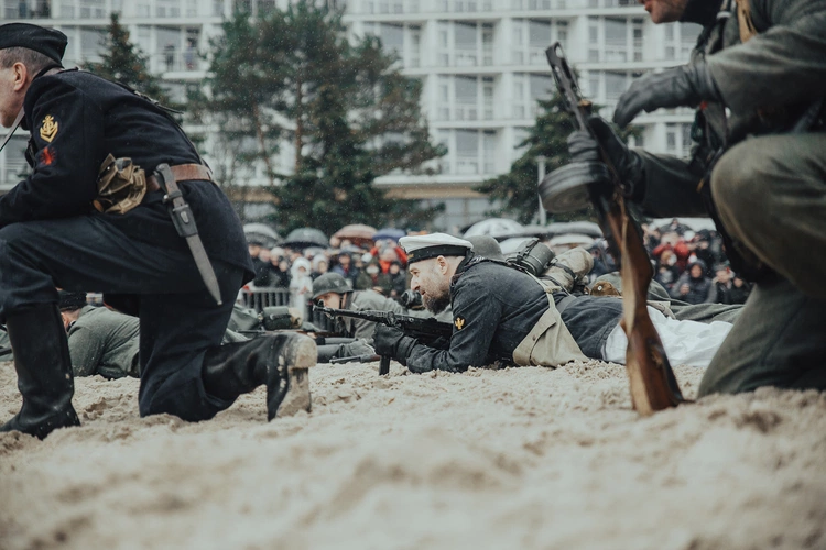 Inscenizacja na plaży