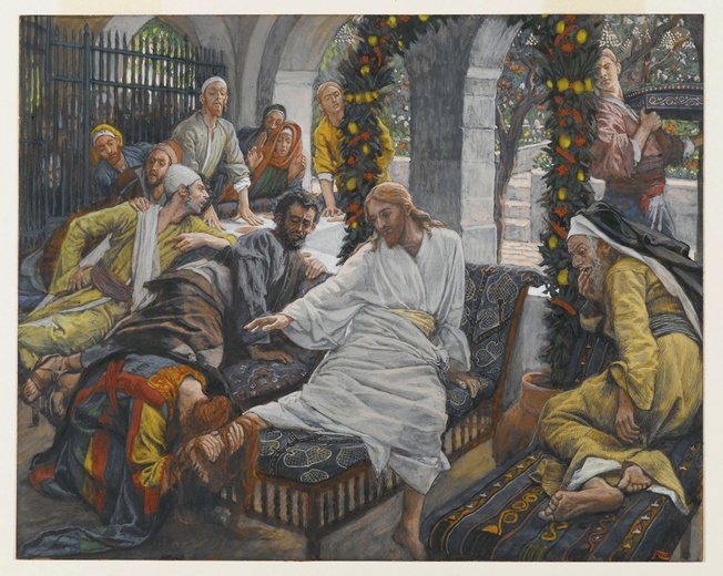 „Olejek Magdaleny”. Obraz z cyklu „Życie naszego Pana Jezusa Chrystusa”  James Tissot, 1886–1894.