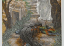 „Noli me tangere”  (nie dotykaj Mnie).  Obraz z cyklu „Życie naszego Pana Jezusa Chrystusa”  James Tissot, 1886–1894.