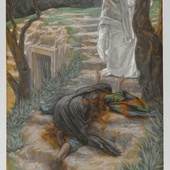 „Noli me tangere”  (nie dotykaj Mnie).  Obraz z cyklu „Życie naszego Pana Jezusa Chrystusa”  James Tissot, 1886–1894.