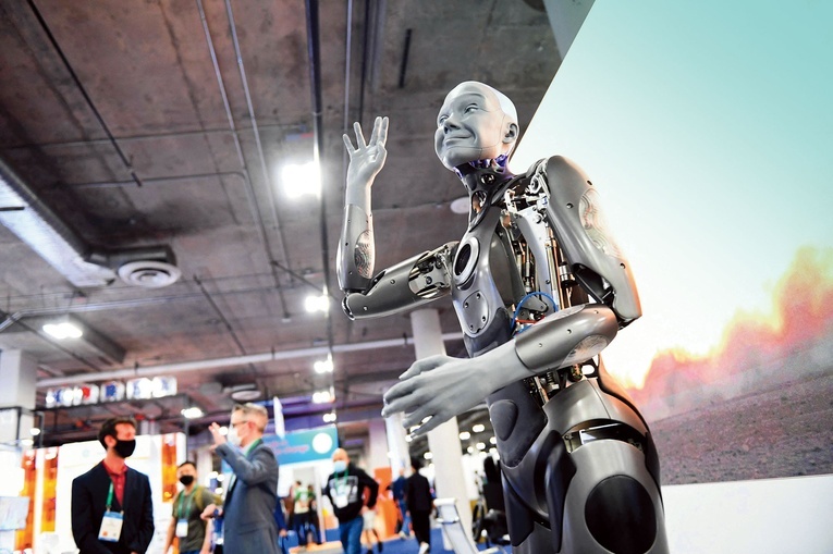Ameca jest obecnie najbardziej zaawansowanym robotem humanoidalnym.