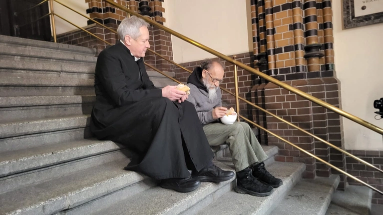 Film o ks. Jerzym Marszałkowiczu - na planie 