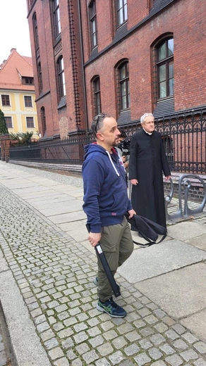 Film o ks. Jerzym Marszałkowiczu - na planie 