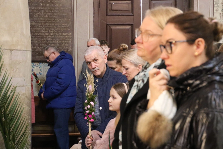 Płock. Niedziela Palmowa w katedrze