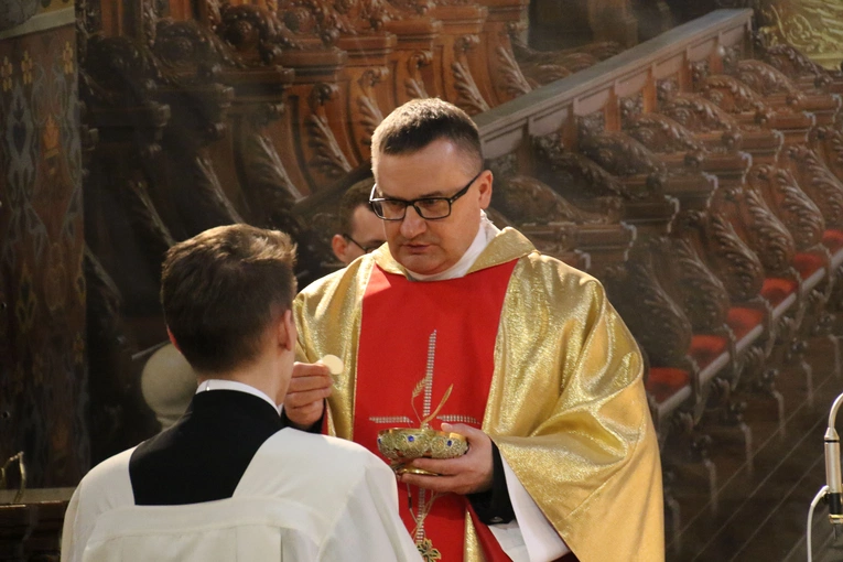 Płock. Niedziela Palmowa w katedrze