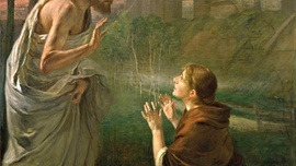 Fritz von Uhde Noli me tangere olej na płótnie, 1894 Nowa Pinakoteka, Monachium