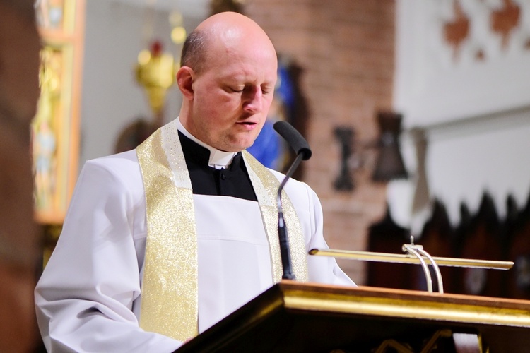 Liturgia Wigilii Paschalnej - konkatedra św. Jakuba w Olsztynie