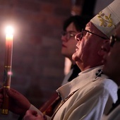 Liturgia Wigilii Paschalnej - konkatedra św. Jakuba w Olsztynie