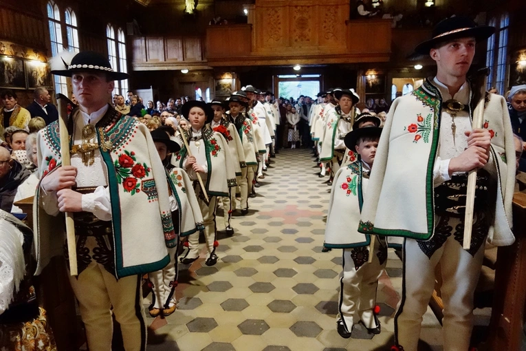 Procesja rezurekcyjna w Kościelisku 