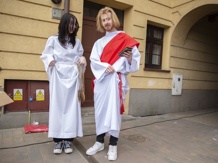 Inscenizacja w Białogardzie - za kulisami