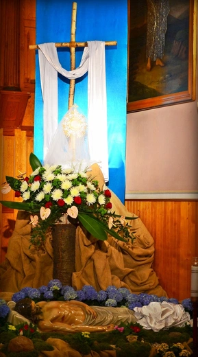 Przasnysz. Grób Pański w kościele Mniszek Klarysek Kapucynek