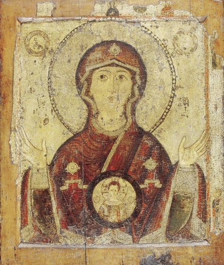 Bogurodzica na XIII-wiecznej ikonie z Rusi. 