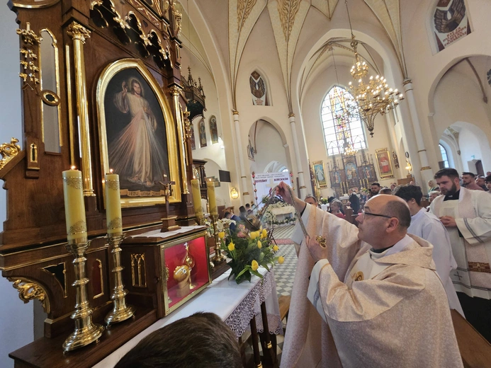 Obraz Jezusa Miłosiernego w Jadownikach