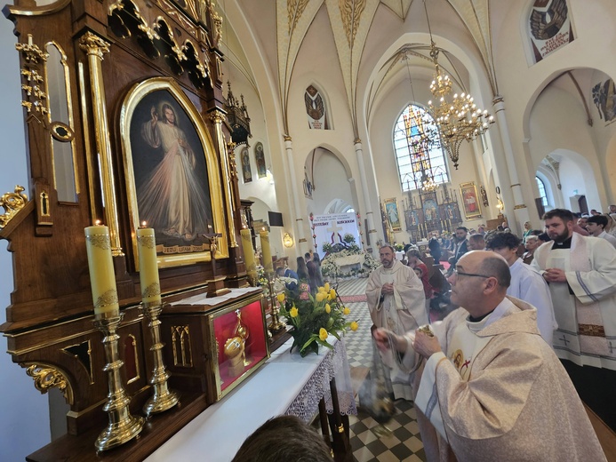 Obraz Jezusa Miłosiernego w Jadownikach