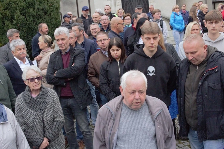 Protest mieszkańców Szymiszowa