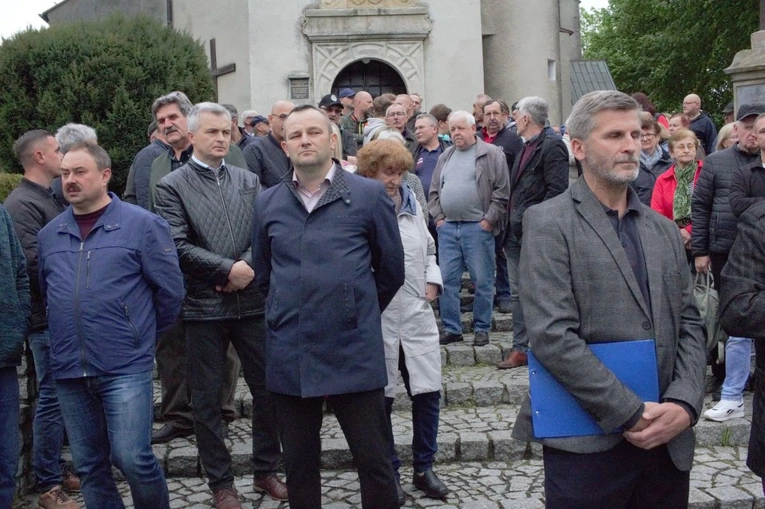 Protest mieszkańców Szymiszowa