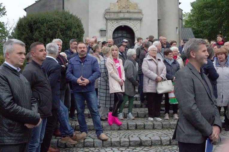 Protest mieszkańców Szymiszowa