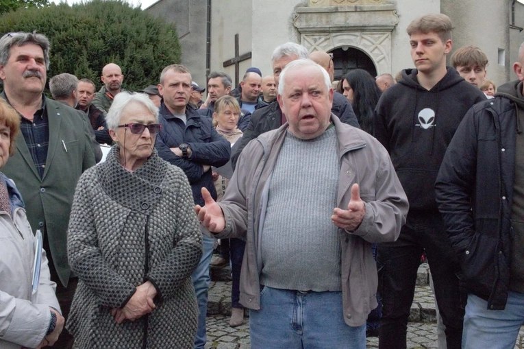 Protest mieszkańców Szymiszowa