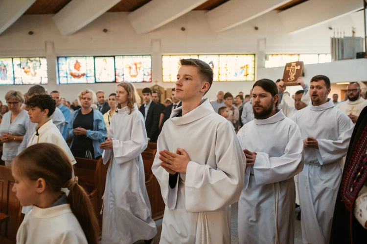 Poświęcenie konfesjonałów u bł. Doroty