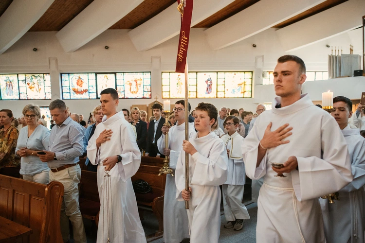 Poświęcenie konfesjonałów u bł. Doroty