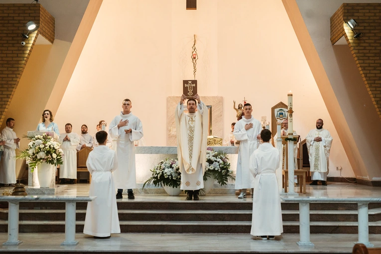 Poświęcenie konfesjonałów u bł. Doroty