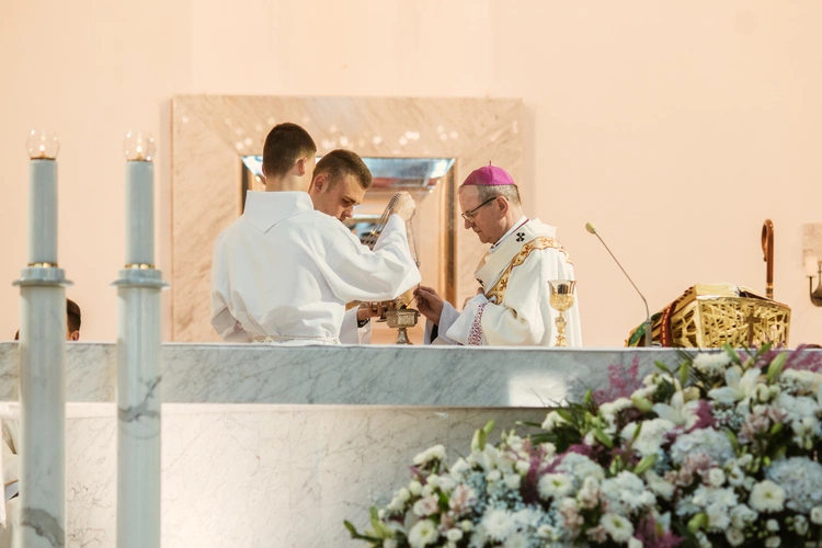 Poświęcenie konfesjonałów u bł. Doroty