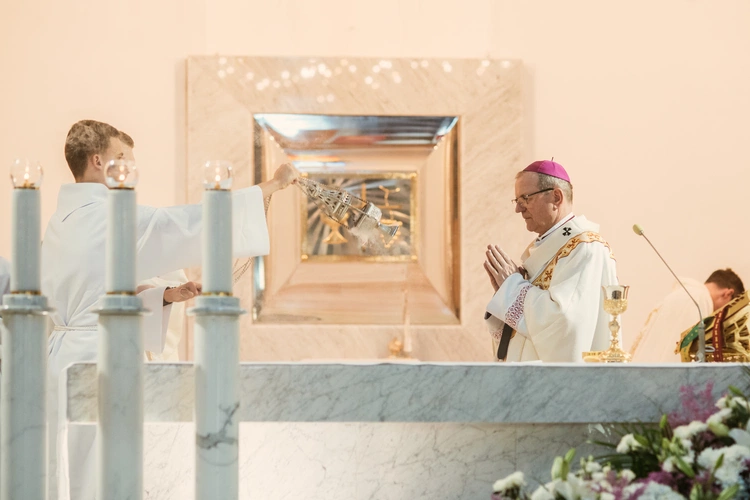 Poświęcenie konfesjonałów u bł. Doroty