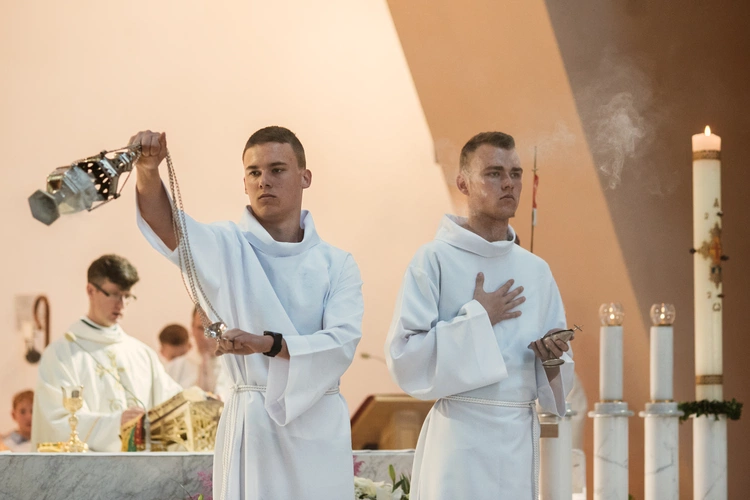 Poświęcenie konfesjonałów u bł. Doroty