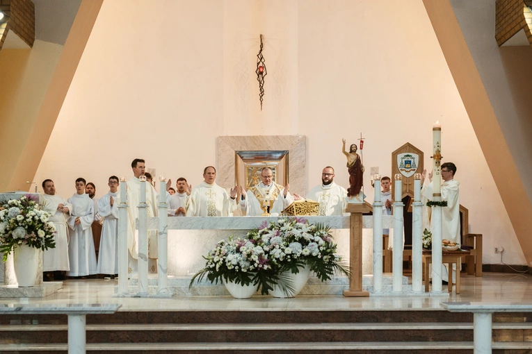 Poświęcenie konfesjonałów u bł. Doroty