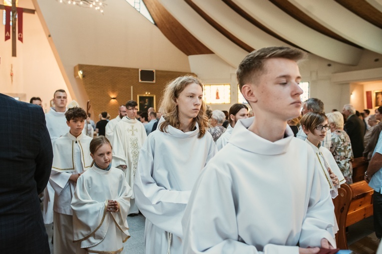 Poświęcenie konfesjonałów u bł. Doroty