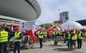 Protest rolników 1. dnia Europejskiego Kongresu Gospodarczego w Katowicach