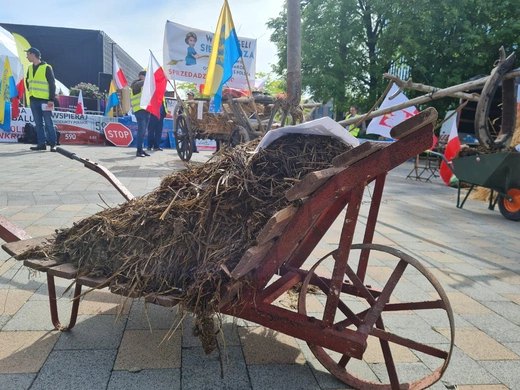Protest rolników 1. dnia Europejskiego Kongresu Gospodarczego w Katowicach