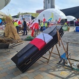 Protest rolników 1. dnia Europejskiego Kongresu Gospodarczego w Katowicach