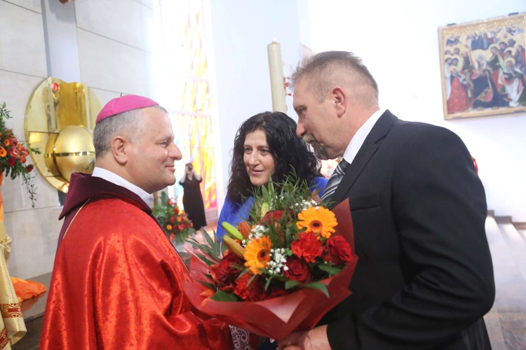 Bierzmowanie w Łękach Górnych