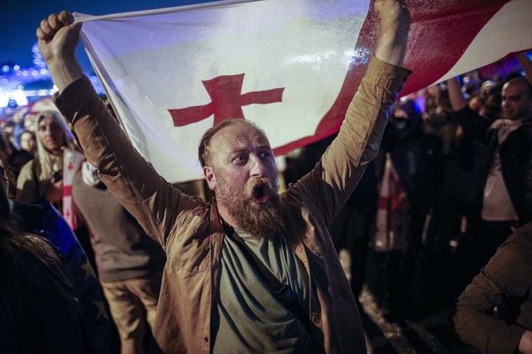 Gruzińskie media: sobotni protest w Tbilisi "największy we współczesnej historii Gruzji"