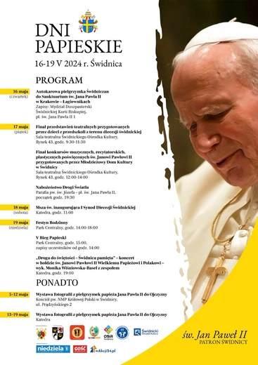 Dni Papieskie w Świdnicy z wyjątkową procesją