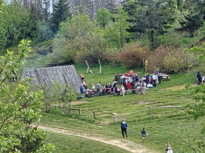 Poświęcenie kaplicy na Lubaniu