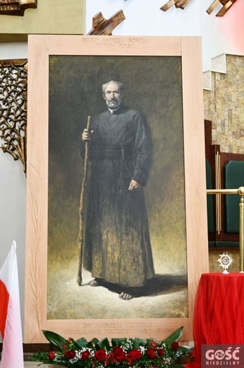 Głogów. Biskup z Boliwii poświecił obraz św. Andrzeja Boboli