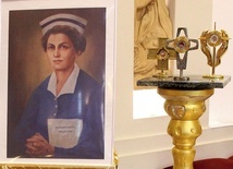 Relikwie bł. Hanny Chrzanowskiej – jej wizerunek znajdzie się na sztandarze Katolickiego Stowarzyszenia Pielęgniarek.