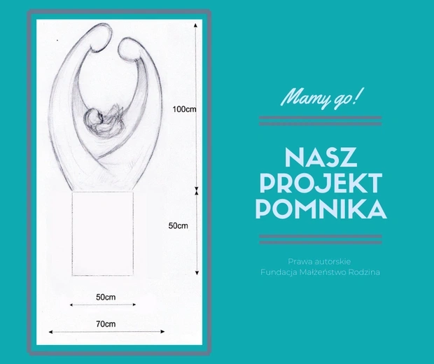 Projekt pomnika, który zostanie odsłonięty w Jaworzynie Śląskiej.
