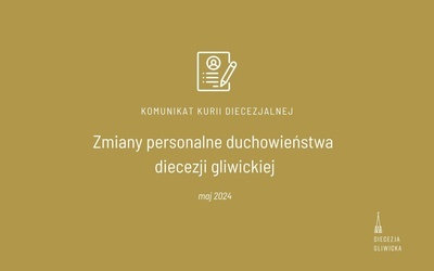 Zmiany personalne i organizacyjne w diecezji gliwickiej