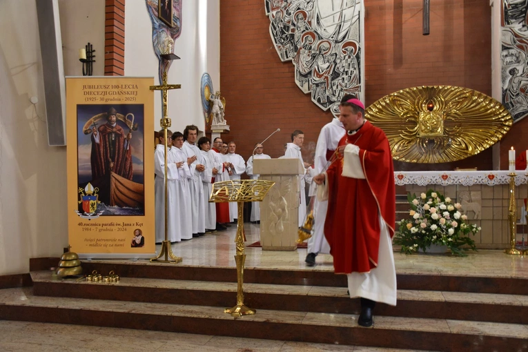 Msza św. w kościele św. Jana z Kęt w Rumi