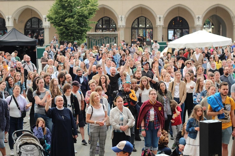 Kraków. Chrystus Eucharystyczny na Rynku