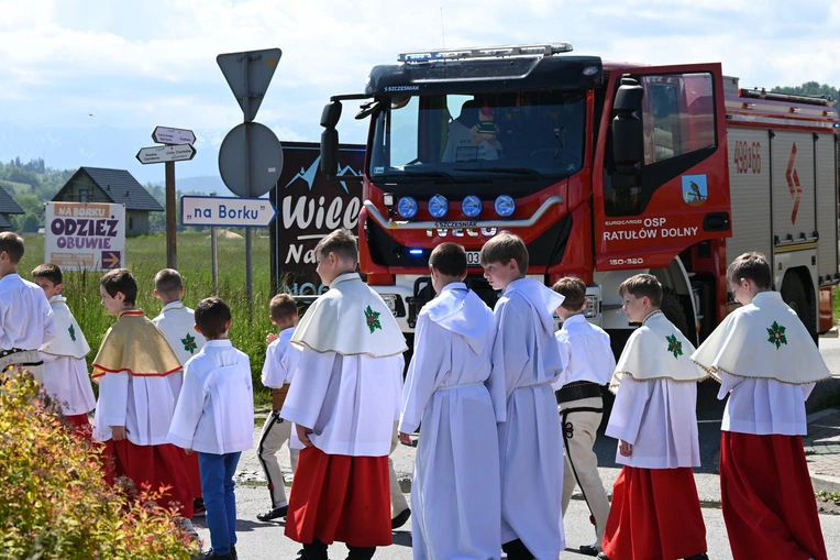 Procesja Bożego Ciała w Miętustwie