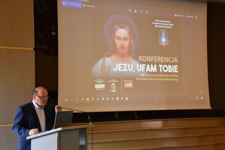 Przywitanie uczestników konferencji "Jezu, ufam Tobie"